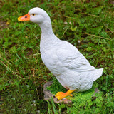 Realistic Outdoor Garden Resin Artificial Simulation Duck Model Sculpture Garden Pond Statues Decor Crafts