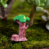 DIY Signpost Simulation Stop Sign Resin Craft Mini Garden Decoration Landscape Figurines Terrarium Miniatures Ornament