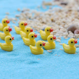 10 Pcs/setResin Yellow Duck Decoration Crafts Flatback Cabochon Scrapbooking Fit Hair Clips Embellishments Beads Diy