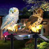 Owl Solar Light with Solar LED Panel Fake Owl Waterproof IP65 Outdoor Solar Powered Led Path Lawn Yard Garden Lamps Decor