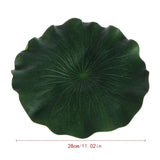 5PCS Artificial Lotus Water Lily Floating Flower Pond Tank Plant leaf Ornament 10cm Home Wedding Garden Pond Pool Decoration