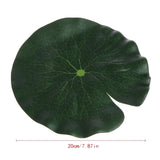 5PCS Artificial Lotus Water Lily Floating Flower Pond Tank Plant leaf Ornament 10cm Home Wedding Garden Pond Pool Decoration