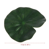 5PCS Artificial Lotus Water Lily Floating Flower Pond Tank Plant leaf Ornament 10cm Home Wedding Garden Pond Pool Decoration
