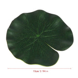 5PCS Artificial Lotus Water Lily Floating Flower Pond Tank Plant leaf Ornament 10cm Home Wedding Garden Pond Pool Decoration
