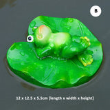 Cute Resin Pond Floating Frogs Statue Outdoor Garden Decorative Water Frog Sculpture For Home Garden Park Decor Ornament