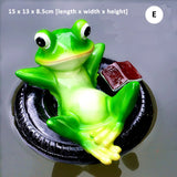 Cute Resin Pond Floating Frogs Statue Outdoor Garden Decorative Water Frog Sculpture For Home Garden Park Decor Ornament