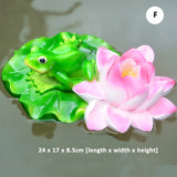 Cute Resin Pond Floating Frogs Statue Outdoor Garden Decorative Water Frog Sculpture For Home Garden Park Decor Ornament