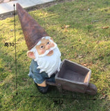 Unique,High-30cm,American Country Elf Dwarf Cart Home Farm Decoration Micro Landscape Garden Gardening Decoration