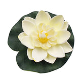 5PCS 10cm Artificial Lotus Water Lily Floating Flower Pond Tank Plant Ornament Home Garden Pond Decoration
