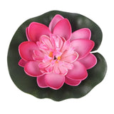 5PCS 10cm Artificial Lotus Water Lily Floating Flower Pond Tank Plant Ornament Home Garden Pond Decoration